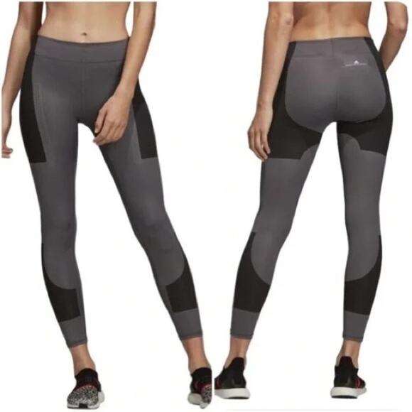 Adidas Stella McCartney Lycra Fitsense Training Tights Leggings Size Medium - Picture 1 of 5